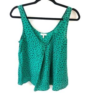 Joie silk green top